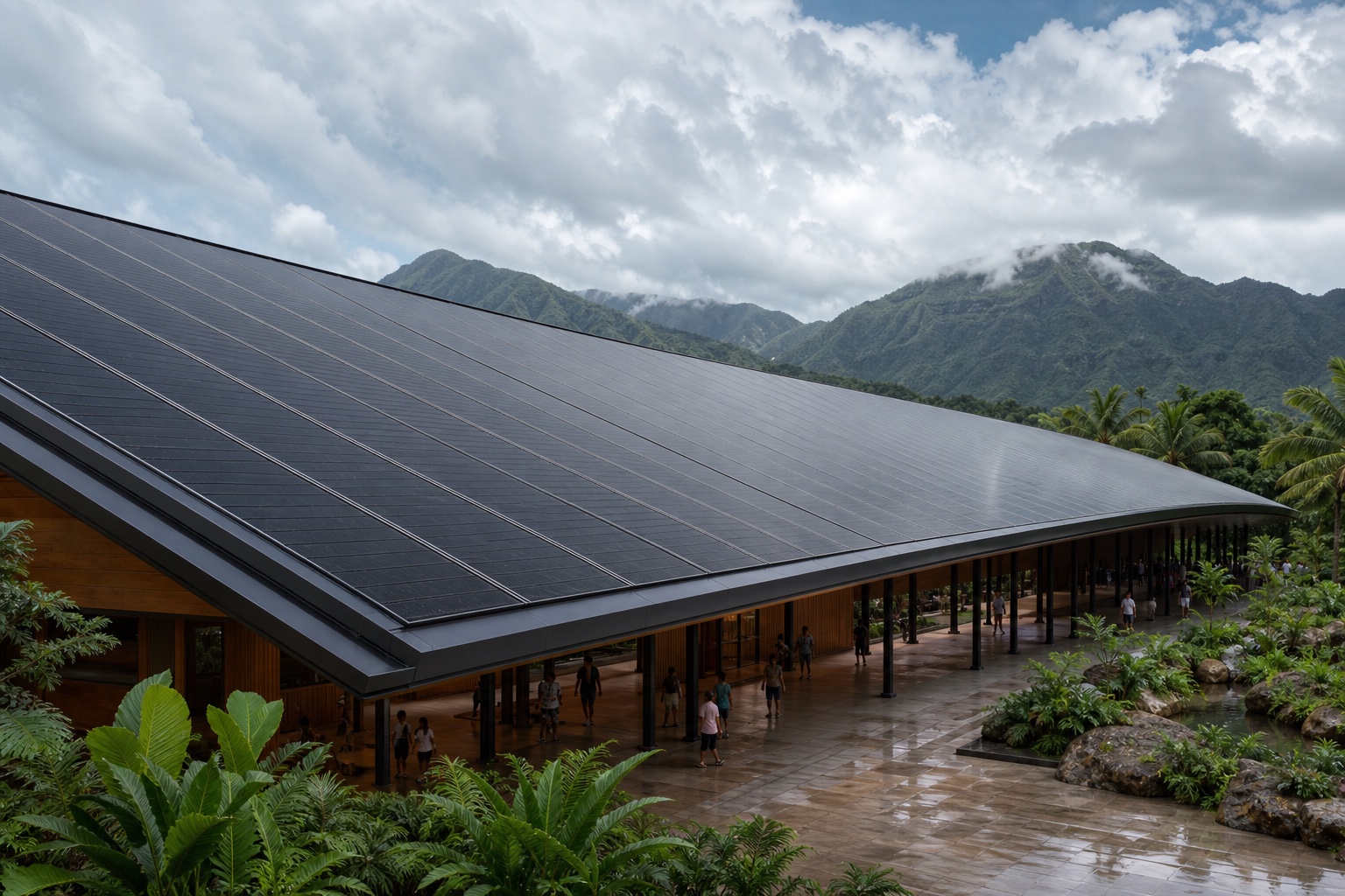 Illustrative Building-Integrated Photovoltaic System (BIPV) application: Science and convention campuses