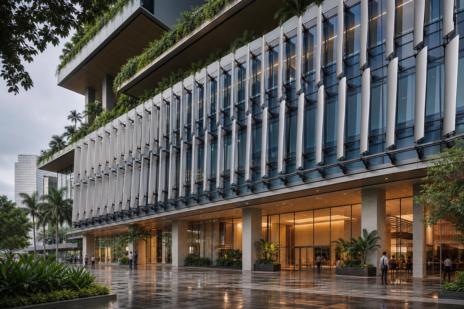 Illustrative Dynamic Shading & Electrochromic Glass application: Premium offices